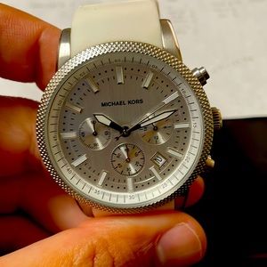 Mens Michael Kors white watch